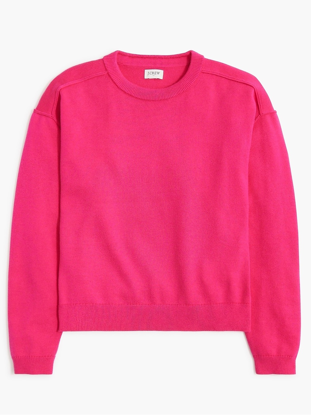 J. Crew | Pink Drop Shoulder Pullover Sweater Size Medium